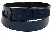 Мужской кожаный ремень под джинсы Skipper 1171-45 синий 4,5 см Киев
