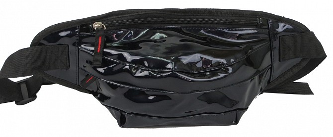 Голограмная поясная сумка из кожзама Loren SS112 черная Киев - изображение 1