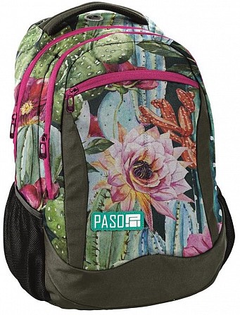 Рюкзак женский с цветами PASO 22L, 18-2808LO Киев - изображение 1