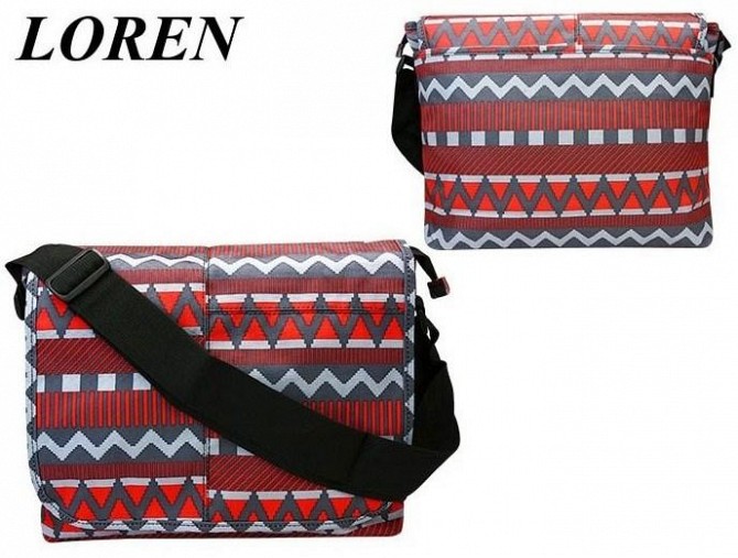 Сумка почтальонка с клапаном Loren TN-3029 2725 разноцветная Киев - изображение 1