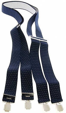 Подтяжки мужские KWM, Германия 110 на 3,6 см синие 220456-01 Киев - изображение 1