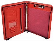 Женская папка из натуральной кожи Portfolio Port1004 красная Киев