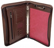 Кожаная деловая папка Portfolio Port1005 коричневая Киев
