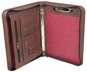 Деловая папка из кожзама под крокодила Portfolio Port1006 коричневая Киев