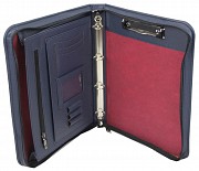 Деловая папка для документов А4 из эко кожи Portfolio Port1006 синяя Киев