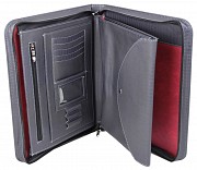 Деловая папка эко кожи под кожу змеи Portfolio Portbw06 серая Киев
