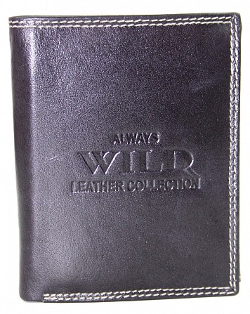 Кожаное мужской портмоне Always Wild PRM034Z Black черный Киев - изображение 1