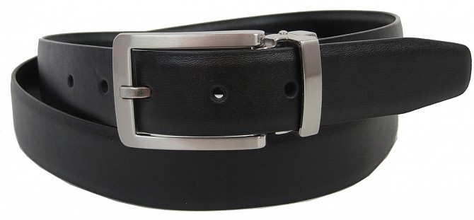 Ремень мужской под брюки из эко кожи C&A 162771 черный Киев - изображение 1