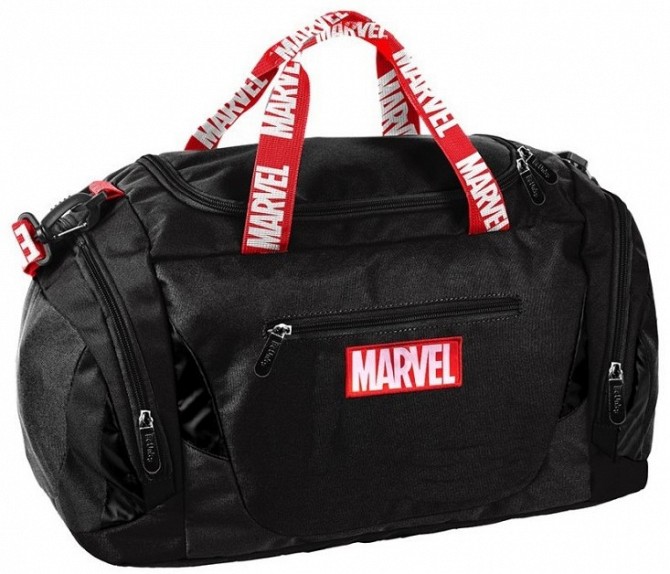 Cпортивная сумка для тренировок, бассейна 27L Paso Marvel AMAR-019 черная Киев - изображение 1