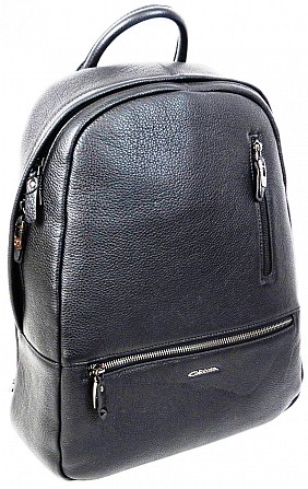 Мужской кожаный городской рюкзак 15L Giorgio Ferretti черный Киев - изображение 1