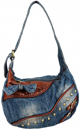 Женская джинсовая сумка Fashion jeans bag синяя Київ - изображение 1