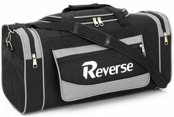 Дорожная сумка из кордуры 45L Reverse черная с серым Киев - изображение 1