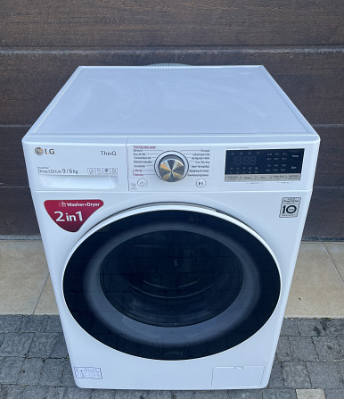 2020рік Пралка з сушкою 2в1 LG W4DV709H1W ThinQ® Wi-Fi 9/6кг 1400об Бережаны - изображение 1