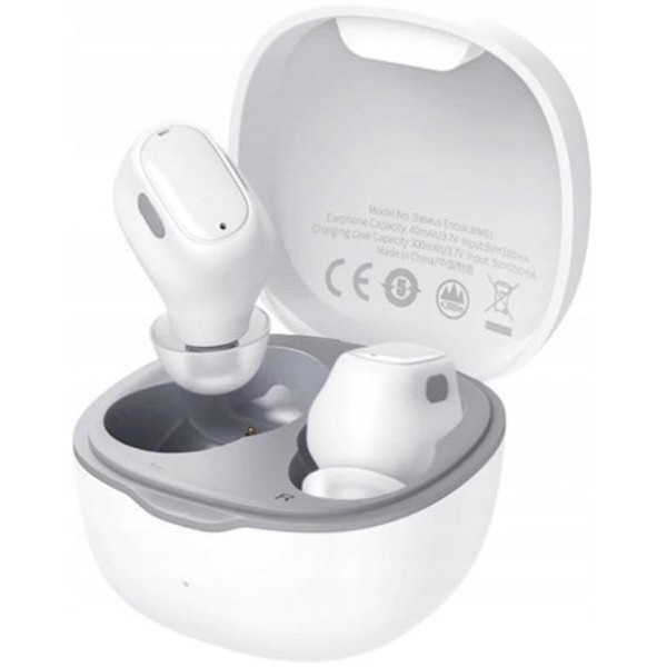 Bluetooth-гарнітура Baseus Encok WM01 TWS White (NGWM01-02) (Код товару:21535) Харьков - изображение 1