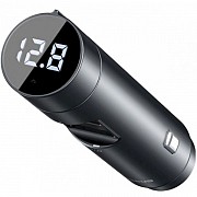 FM-трансмітер Baseus Energy Column Car Wireless MP3 Charger Deep Gray (CCNLZ-C0G) (Код товару:17636) Харьков