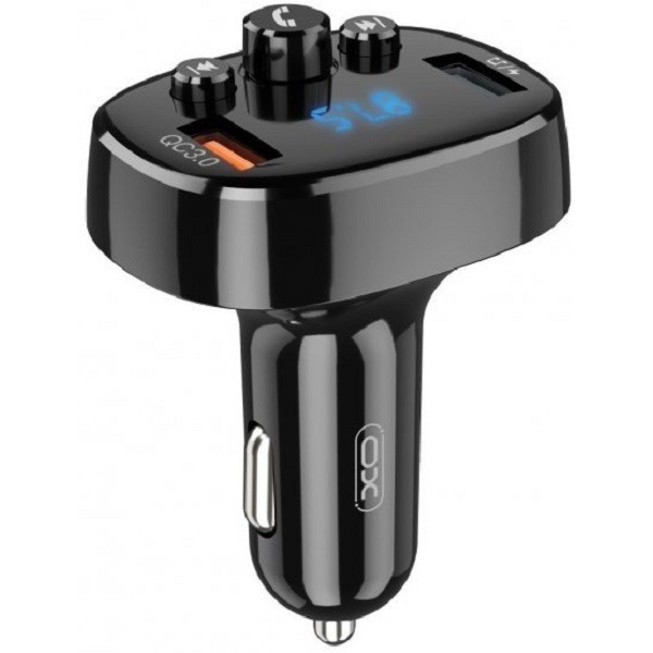 FM-трансмітер XO BCC03 Car Charger Bluetooth+QC3.0 18W Black (BCC03) (Код товару:26286) Харьков - изображение 1