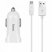 Автомобільний зарядний пристрій Hoco Z2 c Micro USB (1USB, 1.5А) white (Код товару:10215) Харьков