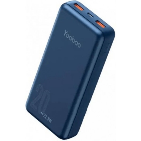 Power Bank Yoobao 2D 20000mAh 22.5W Blue (Код товару:24985) Харьков - изображение 1