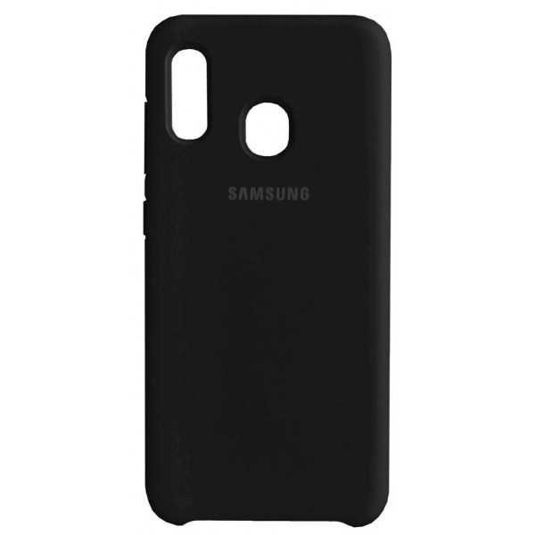 Silicone Case Samsung A20S Black (Код товару:10748) Харьков - изображение 1