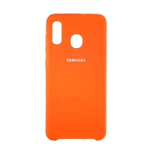 Silicone Case Samsung A20S Orange (Код товару:10750) Харьков - изображение 1