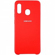 Silicone Case Samsung A20S Red (Код товару:10751) Харьков