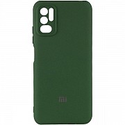 Silicone Cover Full Camera для Xiaomi Redmi Note 10 5G/Note 11SE 5G/Poco M3 Pro Dark Green (Код това Харьков
