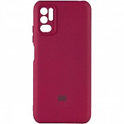 Silicone Cover Full Camera для Xiaomi Redmi Note 10 5G/Note 11SE 5G/Poco M3 Pro Marsala (Код товару: Харьков