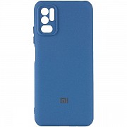 Silicone Cover Full Camera для Xiaomi Redmi Note 10 5G/Note 11SE 5G/Poco M3 Pro Navy Blue (Код товар Харьков