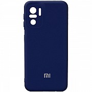 Silicone Cover Full Camera для Xiaomi Redmi Note 10/10s/Poco M5s Midnight Blue (Код товару:17194) Харьков