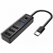 USB HUB Earldom ET-HUB08 USB 4 in 1, Type-C (Код товару:21697) Харьков