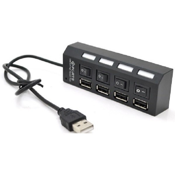 USB HUB Voltronic 4xUSB2.0, Black (YT-HWS4HS-B/03943) (Код товару:23602) Харьков - изображение 1