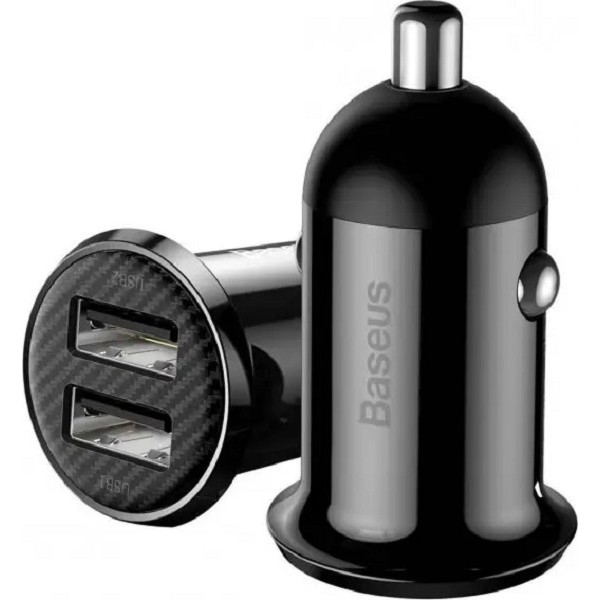 Автомобільний зарядний пристрій Baseus Grain Pro 2USB 4.8A Black (CCALLP-02) (Код товару:24218) Харьков - изображение 1