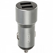 Автомобільний зарядний пристрій XO CC30 Metal 2USB 12W 2.4A Gray (Код товару:24861) Харьков