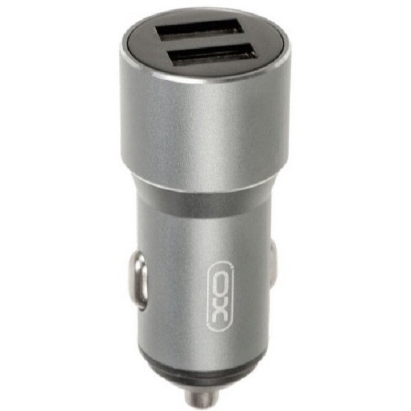 Автомобільний зарядний пристрій XO CC30 Metal 2USB 12W 2.4A Gray (Код товару:24861) Харьков - изображение 1