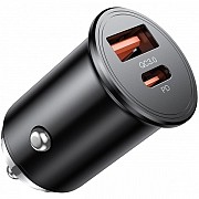 Автомобільний зарядний пристрій XO CC43 Super fast PD+QC3.0 45W Black (Код товару:24905) Харьков
