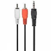 Аудіо-кабель Cablexpert 3.5mm-2хRCA 1.5м, стерео, Black (CCA-458) (Код товару:21383) Харьков