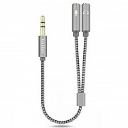 Аудіо-кабель Earldom ET-AUX202 Silver (Код товару:25128) Харьков