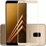 DM Захисне скло 3D Samsung A8 Plus 2018 (A730) Gold (Код товару:4060) Харьков