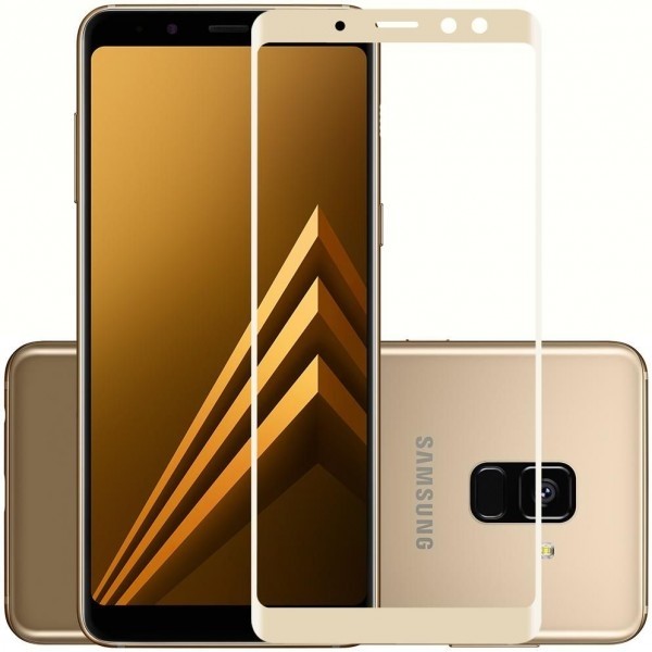 DM Захисне скло 3D Samsung A8 Plus 2018 (A730) Gold (Код товару:4060) Харьков - изображение 1