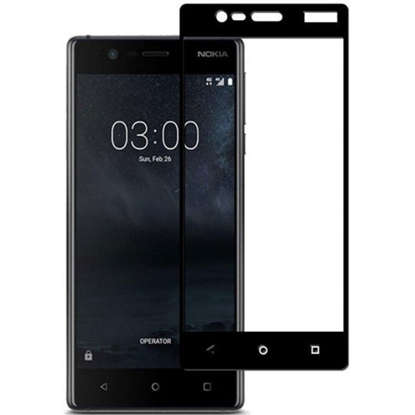 Захисне скло Nokia 3 Black (Код товару:12985) Харьков - изображение 1