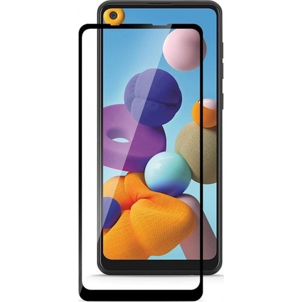 Захисне скло для Samsung A21S Black Premium Харьков - изображение 1