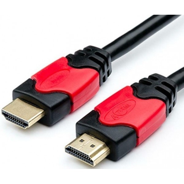 Кабель Atcom HDMI-HDMI 15м Red/Gold connector 2 ferrite core polybag (14950) (Код товару:24625) Харьков - изображение 1