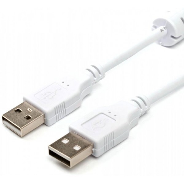 Кабель Atcom USB 2.0 AM/AM 1.8 м White (16614) (Код товару:21472) Харьков - изображение 1