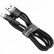 Кабель Baseus Cafule USB to Lightning 1.5A 2m Gray/Black (CALKLF-CG1) (Код товару:21823) Харьков