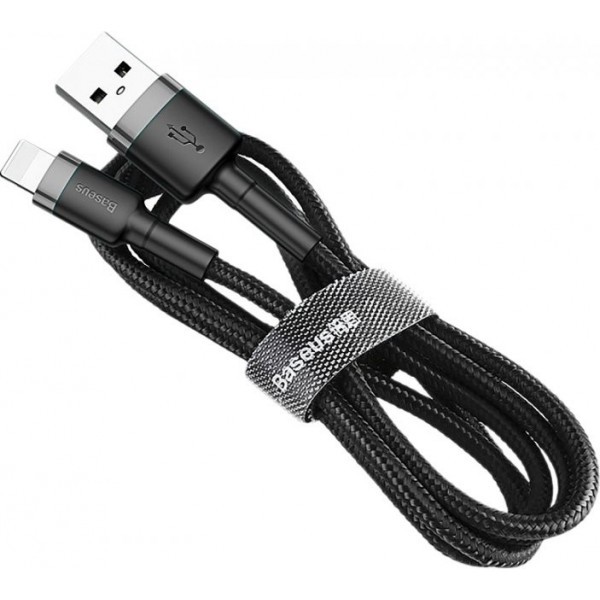 Кабель Baseus Cafule USB to Lightning 1.5A 2m Gray/Black (CALKLF-CG1) (Код товару:21823) Харьков - изображение 1