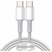 Кабель Baseus High Density Braided Type-C to Type-C 100W 1m White (CATGD-02) (Код товару:25355) Харьков