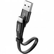 Кабель Baseus Nimble Portable USB to Type-C 0.23m Black (CATMBJ-01) (Код товару:25363) Харьков