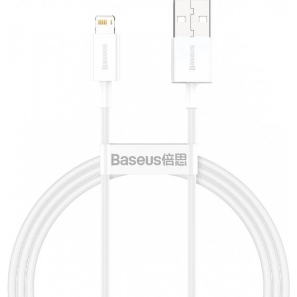 Кабель Baseus Superior USB to Lightning 2.4A 1m White (CALYS-A02) (Код товару:21484) Харьков - изображение 1