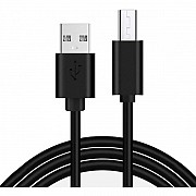 Кабель Extra Long 12mm USB to Micro 2.4A 1m Black (Код товару:23524) Харьков