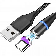 Кабель Heemax USB to Type-C magnetic 1m Black (Код товару:24763) Харьков